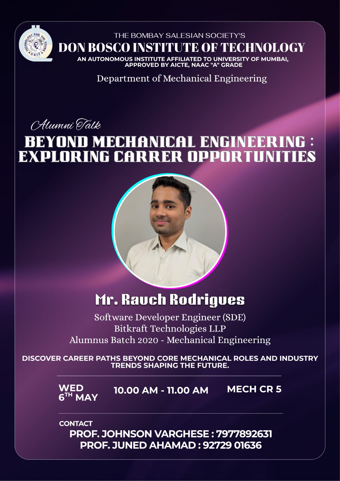 Mechanical engineering career session